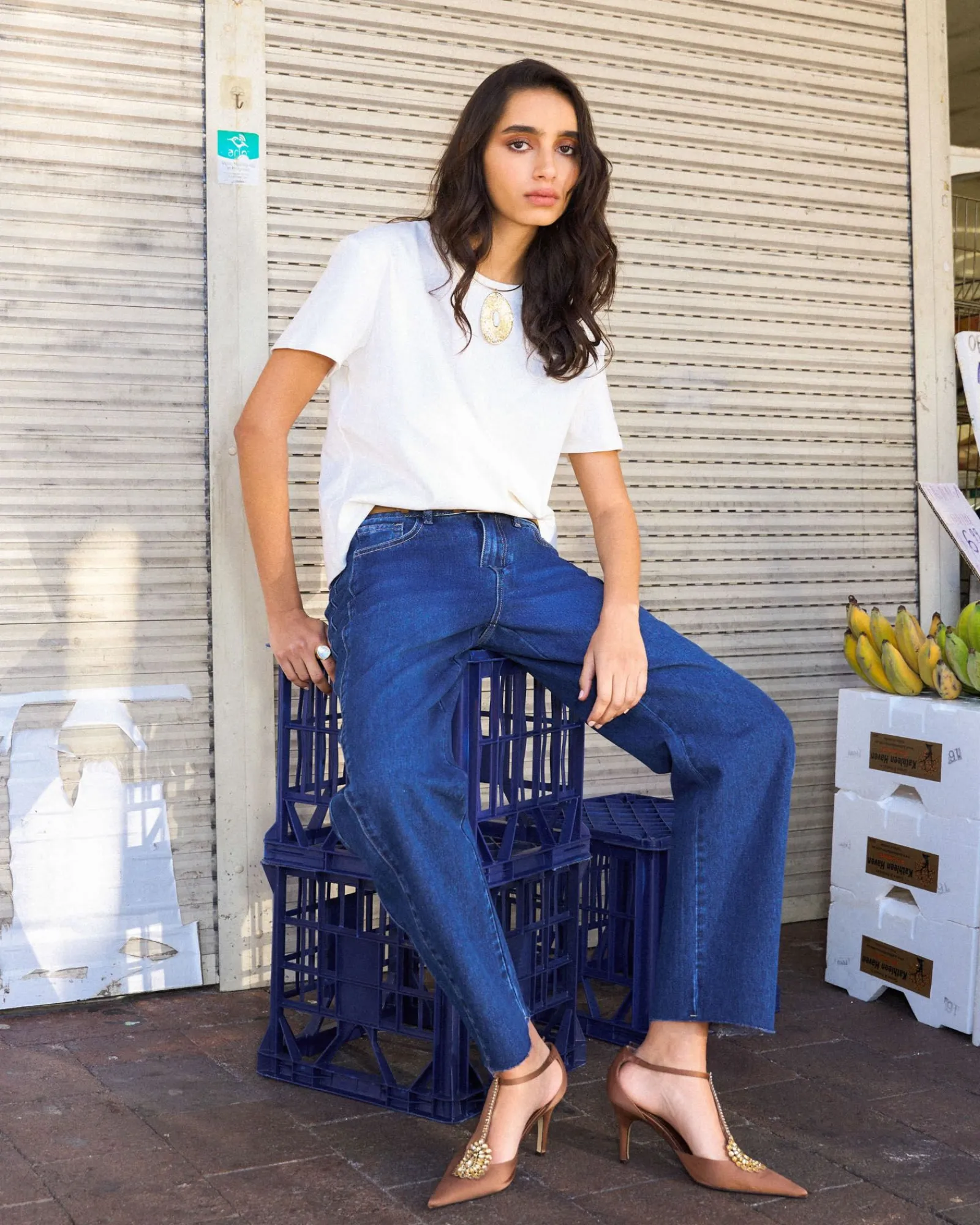 Forcast Bondi Barrel Leg Jeans* High-Waisted Pants|Denim