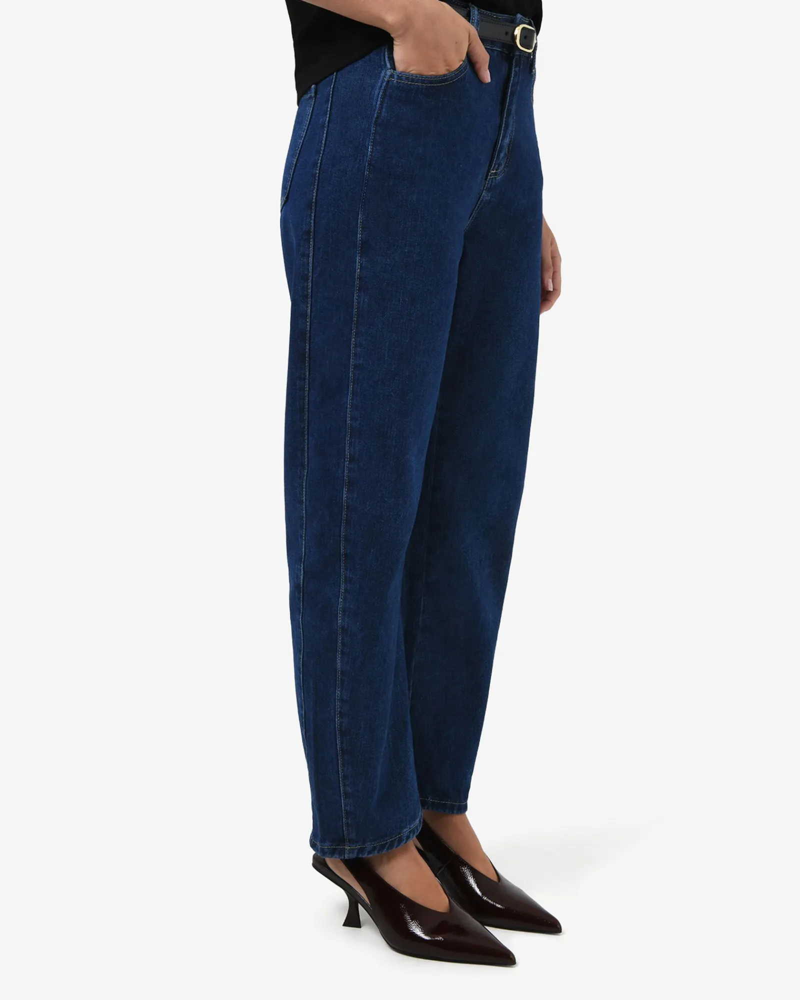 Forcast Bondi Barrel Leg Jeans* High-Waisted Pants|Denim