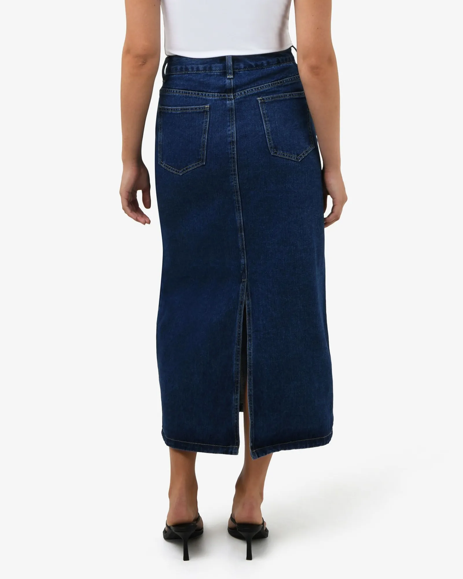Forcast Bondi Denim Column Skirt* Midi & Maxi Skirts|Work Skirts