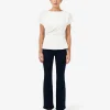Forcast Bonnie Gathered Peplum Top* T-Shirts & Tops|Work Tops