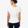 Forcast Bonnie Gathered Peplum Top* T-Shirts & Tops|Work Tops