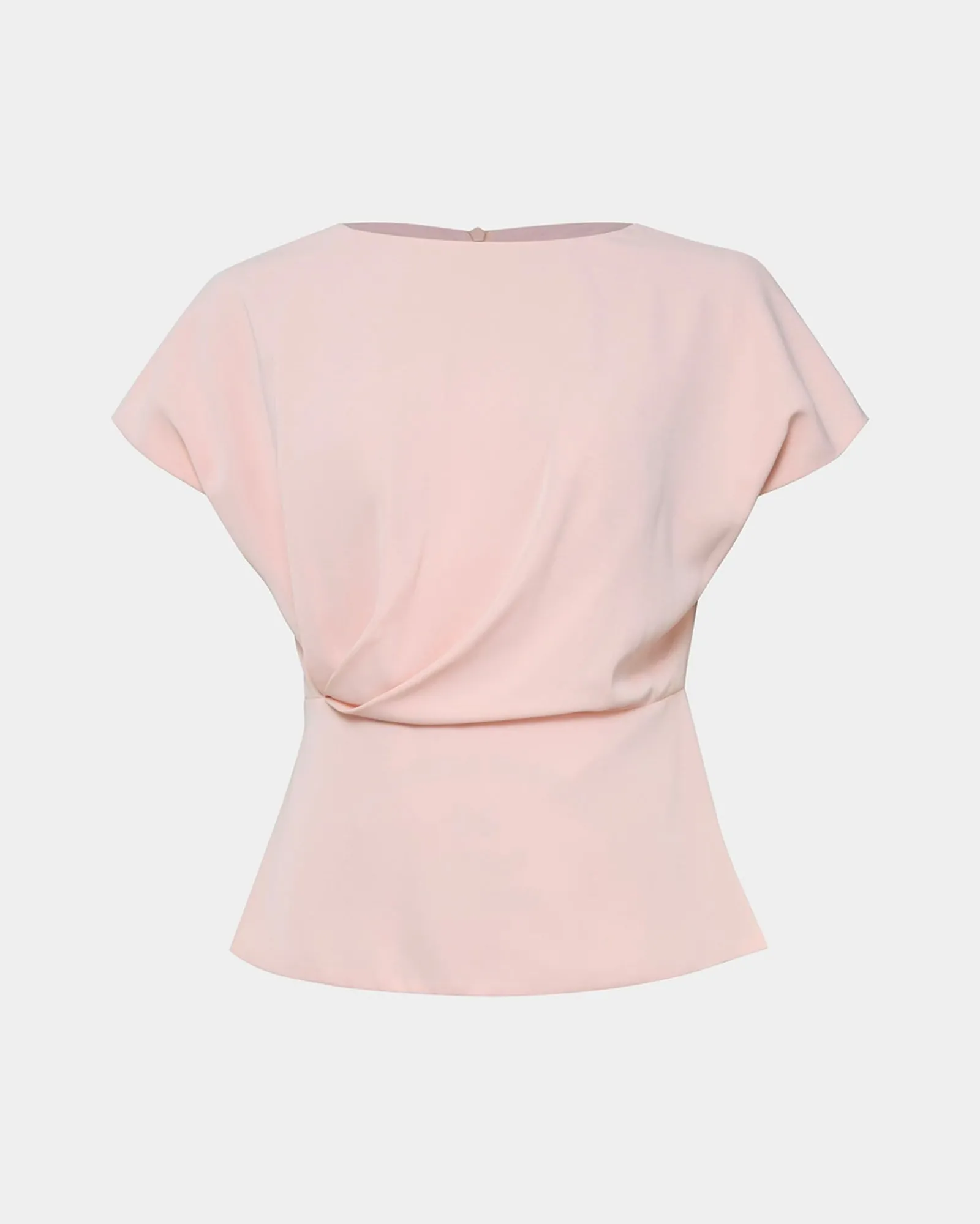 Forcast Bonnie Gathered Peplum Top* T-Shirts & Tops|Work Tops