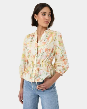 Forcast Brielle Floral Blouse* T-Shirts & Tops|Long Sleeve Tops