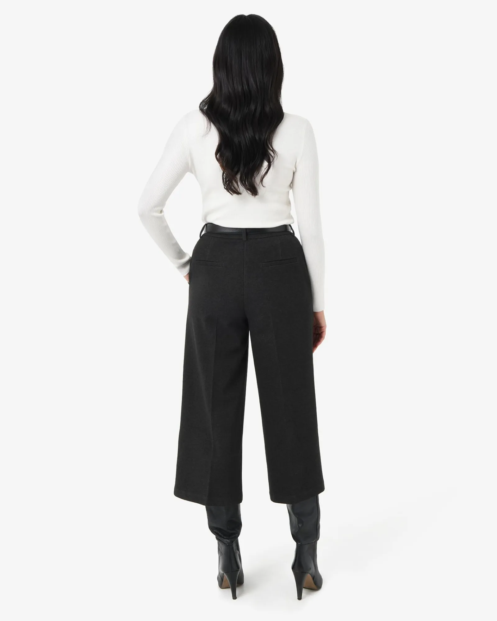 Forcast Brighton Wide Leg Culottes* Cropped Pants|High-Waisted Pants