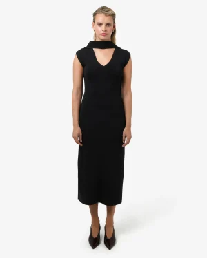 Forcast Byron Scarf Knit Dress* Midi Dresses|Midi Dresses