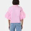 Forcast Cali Puff Sleeve Crop Shirt* T-Shirts & Tops|Shirts & Blouses
