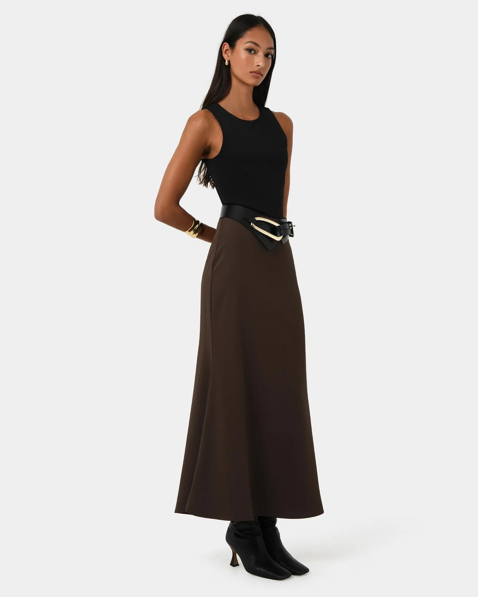 Forcast Caris Flared Maxi Skirt* Midi & Maxi Skirts|Work Skirts