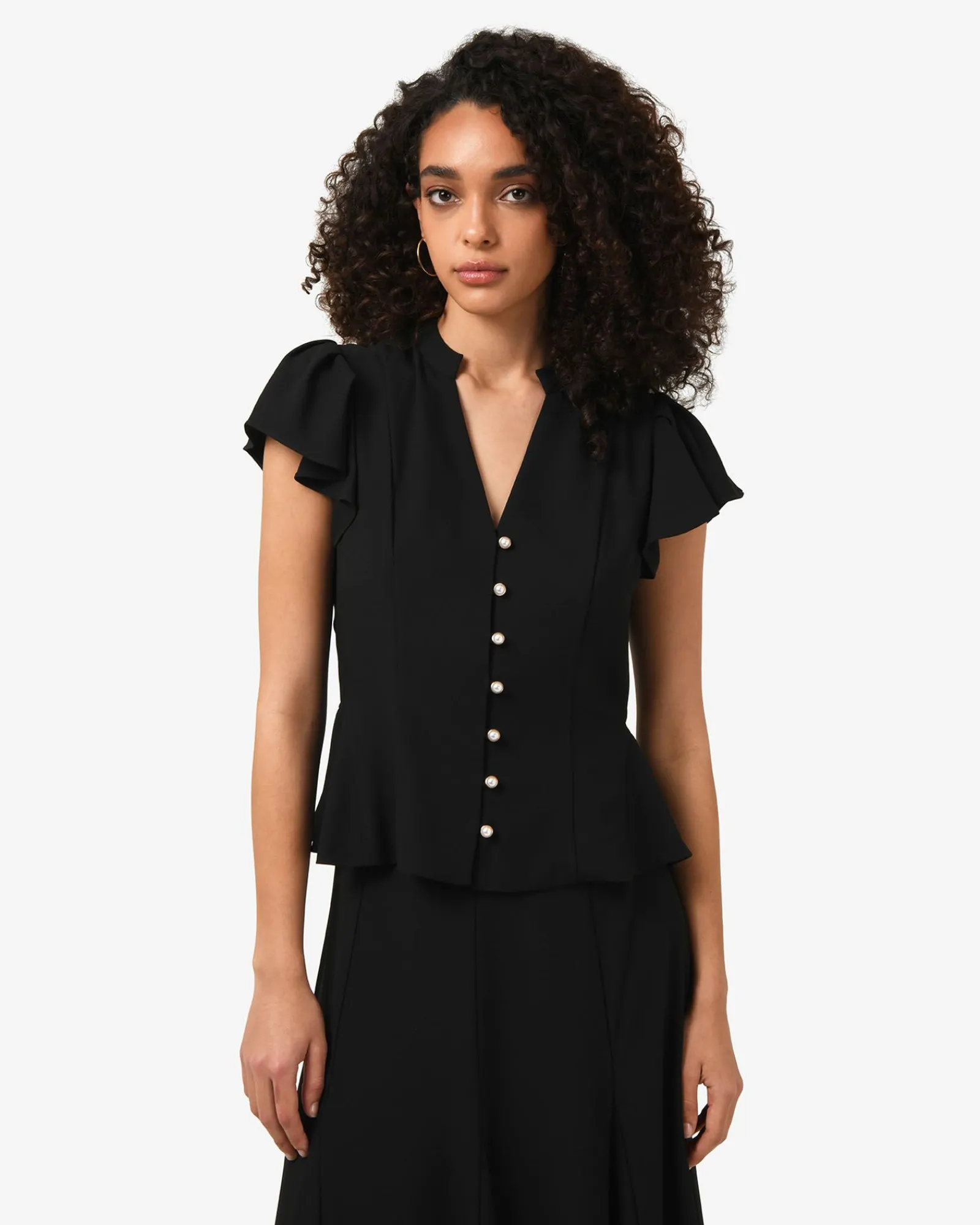 Forcast Carissa Gathered Sleeve Top* T-Shirts & Tops|Work Tops