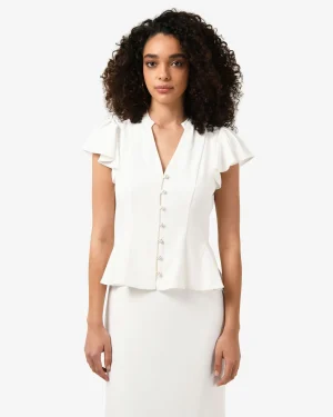 Forcast Carissa Gathered Sleeve Top* T-Shirts & Tops|Work Tops