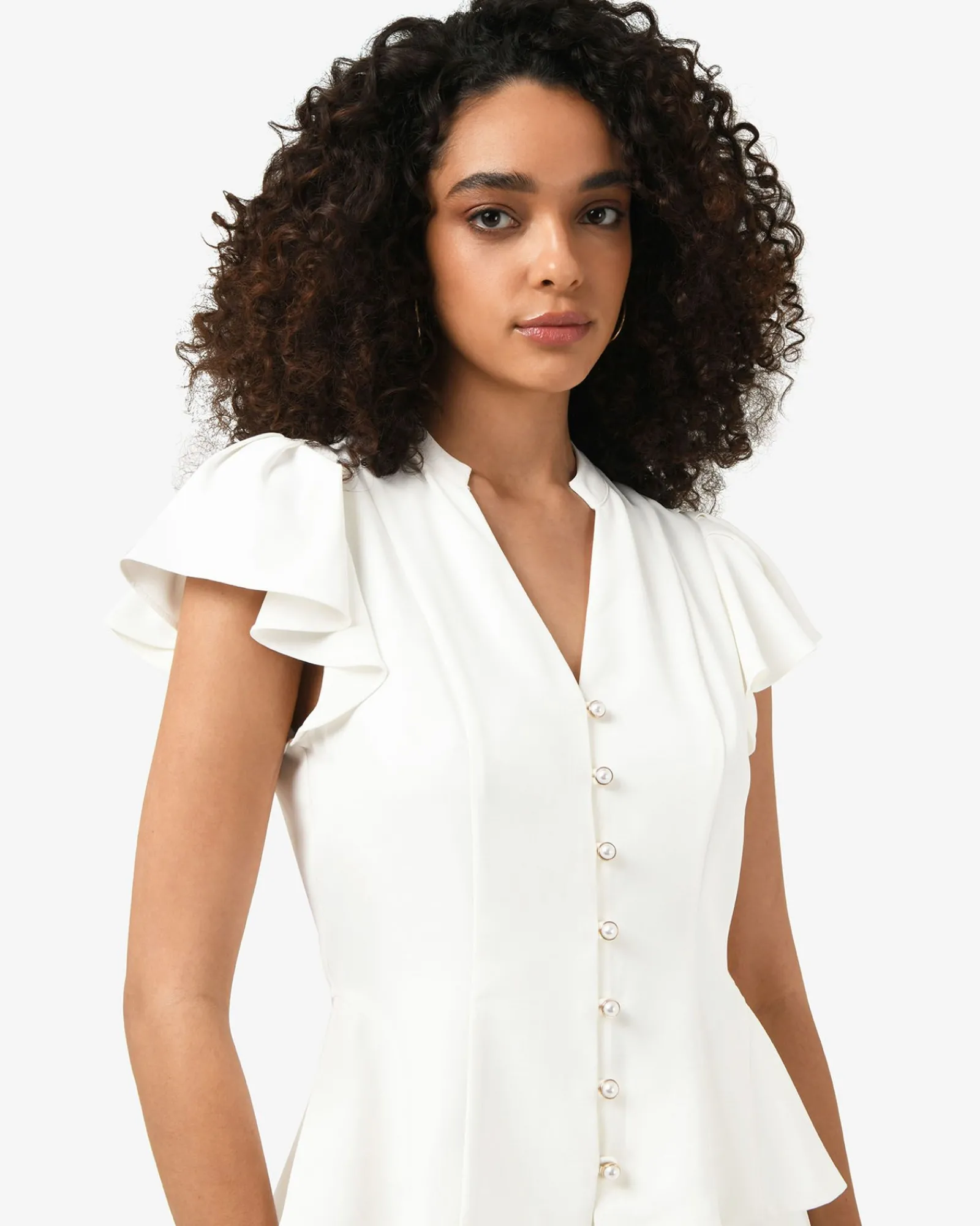 Forcast Carissa Gathered Sleeve Top* T-Shirts & Tops|Work Tops