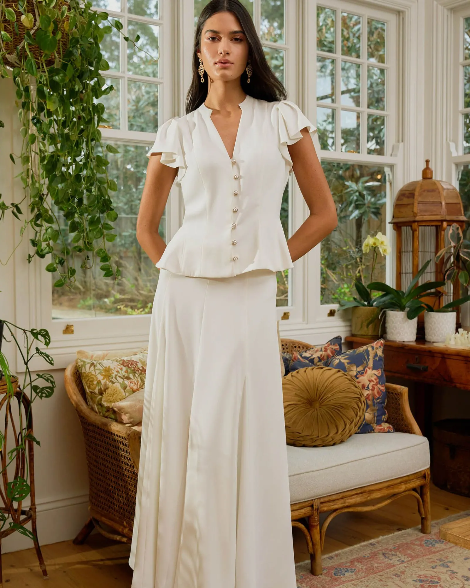 Forcast Carissa Godet Skirt* Midi & Maxi Skirts|Work Skirts