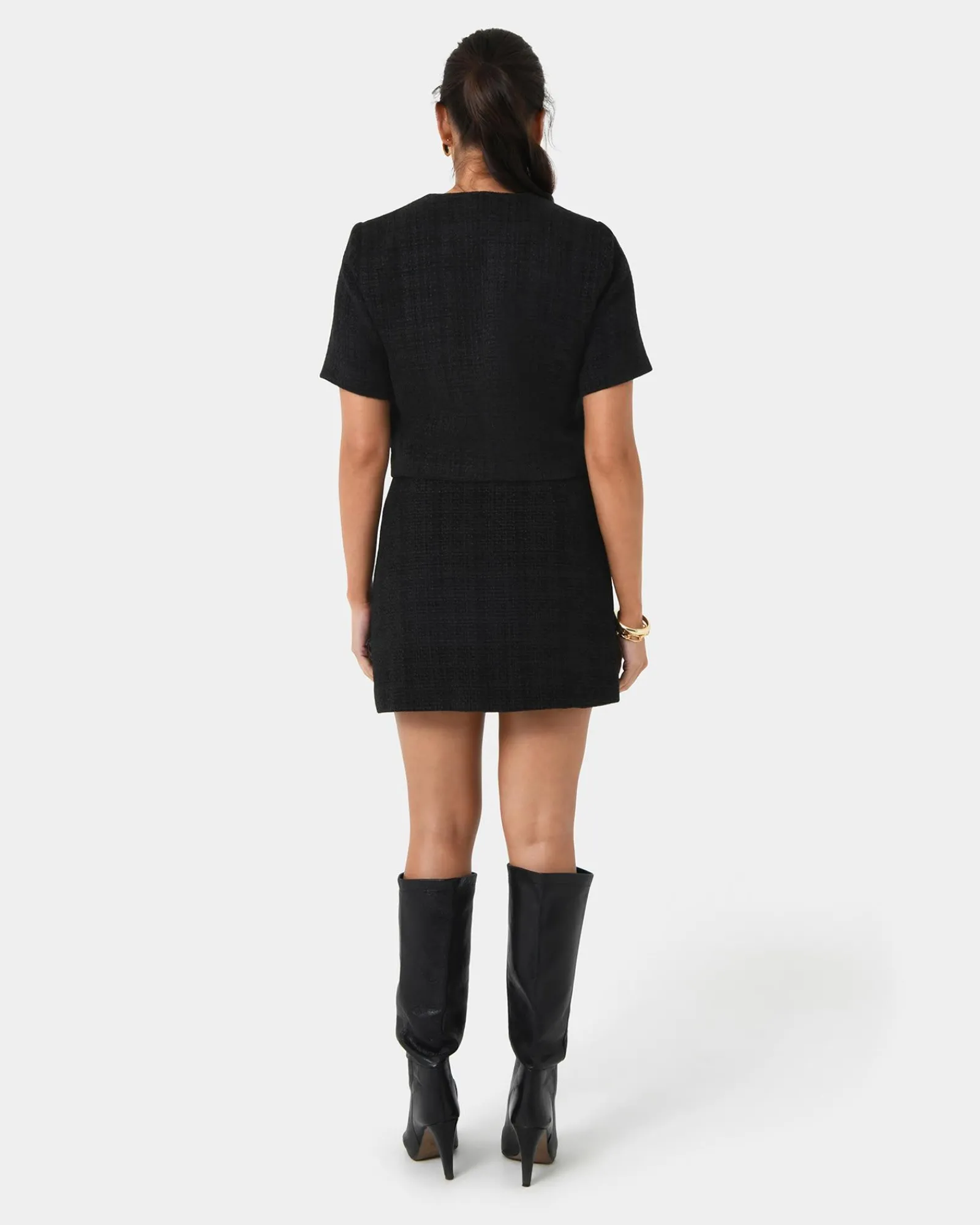 Forcast Carmen Tweed A-line Skirt* Mini Skirts|Work Skirts