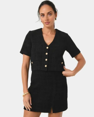 Forcast Carmen Tweed Crop Jacket* Jackets & Blazers|Matching Sets