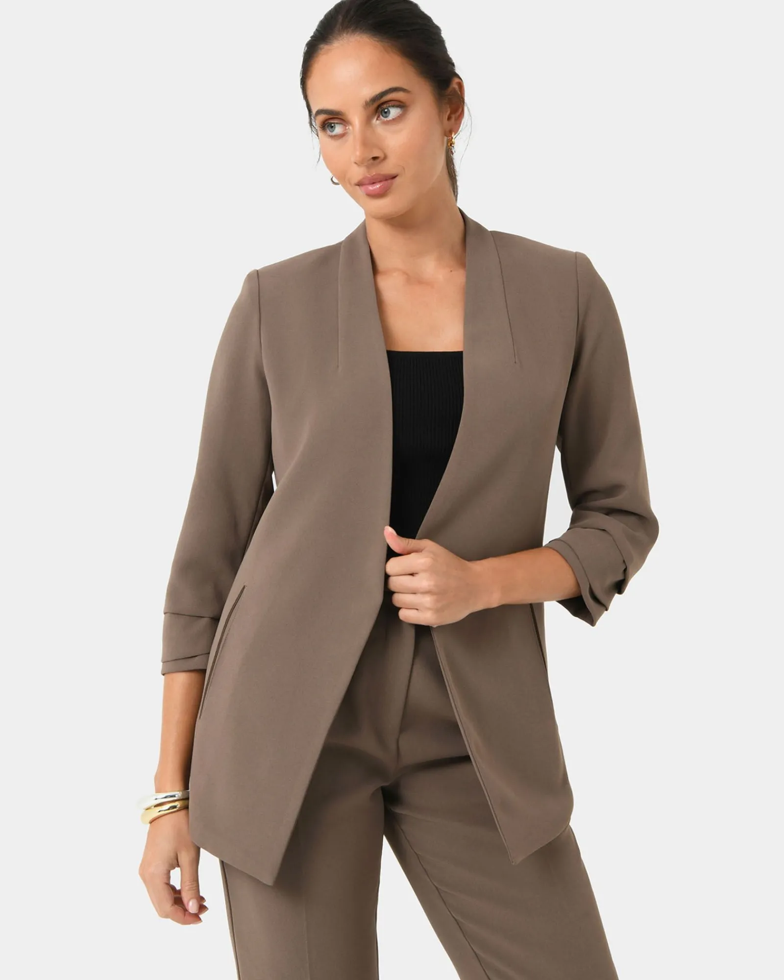 Forcast Carter 2 Collarless Blazer* Jackets & Blazers|Matching Sets
