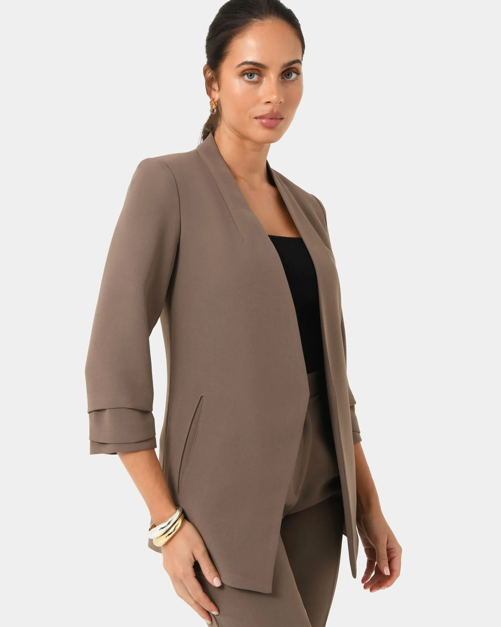 Forcast Carter 2 Collarless Blazer* Jackets & Blazers|Matching Sets