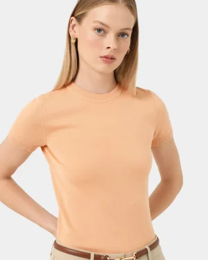Forcast Catherine Short Sleeve Knit* T-Shirts & Tops|Work Tops