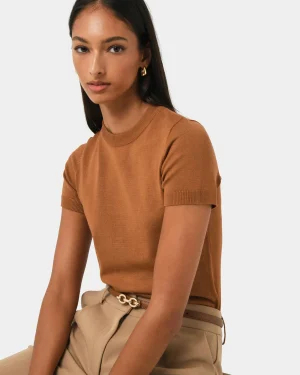 Forcast Catherine Short Sleeve Knit* T-Shirts & Tops|Work Tops