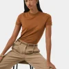 Forcast Catherine Short Sleeve Knit* T-Shirts & Tops|Work Tops