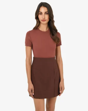 Forcast Catherine Short Sleeve Knit* T-Shirts & Tops|Work Tops