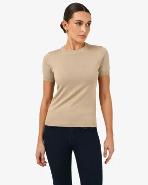 Forcast Catherine Short Sleeve Knit* T-Shirts & Tops|Work Tops