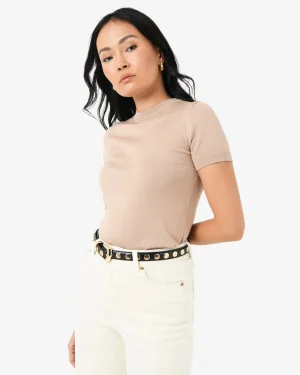 Forcast Catherine Short Sleeve Knit* T-Shirts & Tops|Work Tops