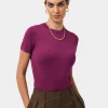 Forcast Catherine Short Sleeve Knit* T-Shirts & Tops|Work Tops