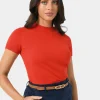 Forcast Catherine Short Sleeve Knit* T-Shirts & Tops|Work Tops