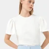 Forcast Cayla Gathered Sleeve Tee* T-Shirts & Tops|Work Tops