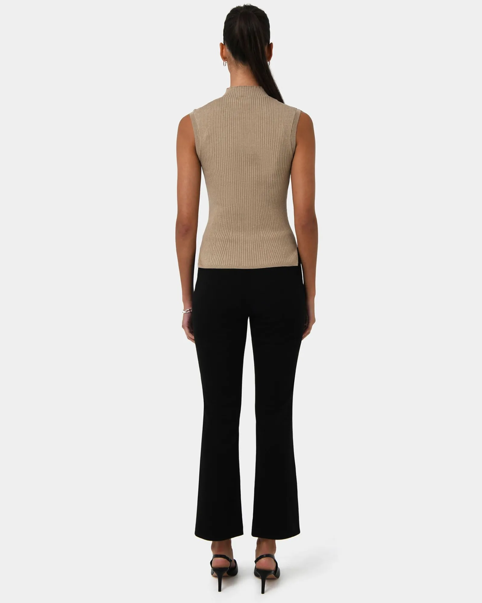 Forcast Charm Mock Neck Knit* T-Shirts & Tops|Work Tops