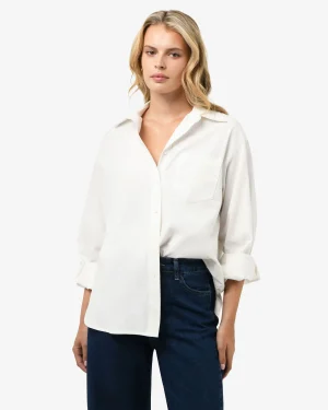 Forcast Chicago Oversized Cotton Shirt* T-Shirts & Tops|Long Sleeve Tops