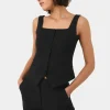 Forcast Chloe Square Neck Vest* T-Shirts & Tops|Work Tops