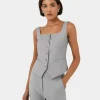 Forcast Chloe Square Neck Vest* T-Shirts & Tops|Work Tops
