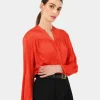 Forcast Claire V-neck Blouse* T-Shirts & Tops|Long Sleeve Tops