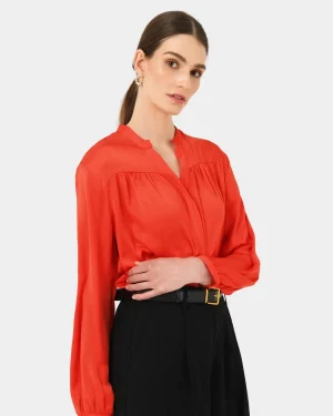 Forcast Claire V-neck Blouse* T-Shirts & Tops|Long Sleeve Tops