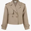 Forcast Collins Cropped Trench Coat* Coats|Work Jackets