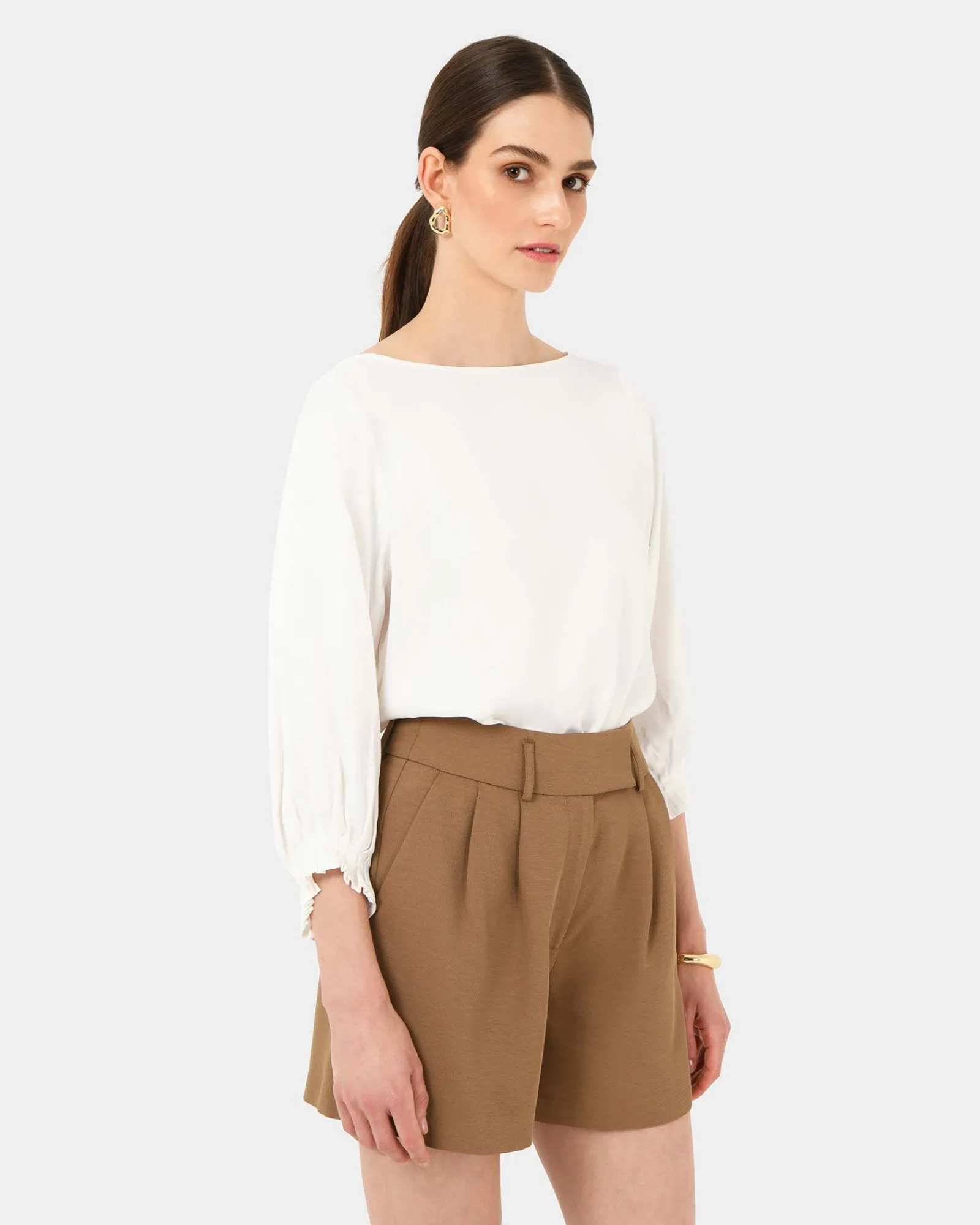 Forcast Cyra Long Sleeve Top* T-Shirts & Tops|Long Sleeve Tops