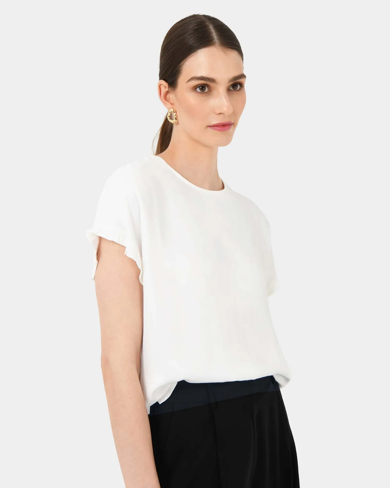 Forcast Cyra Short Sleeve Top* T-Shirts & Tops|Work Tops