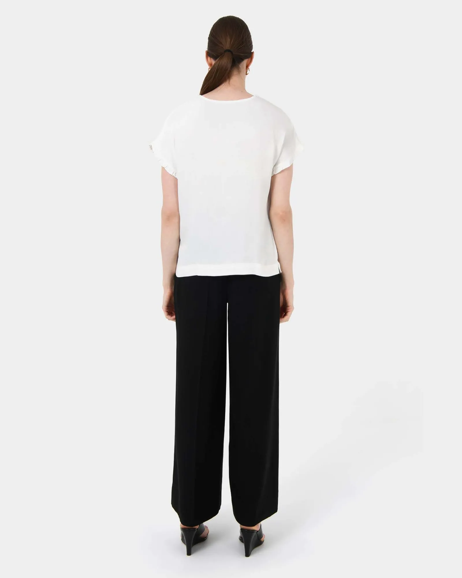 Forcast Cyra Short Sleeve Top* T-Shirts & Tops|Work Tops