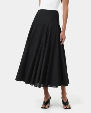Forcast Deb Cotton Midi Full Skirt* Conscious|Midi & Maxi Skirts