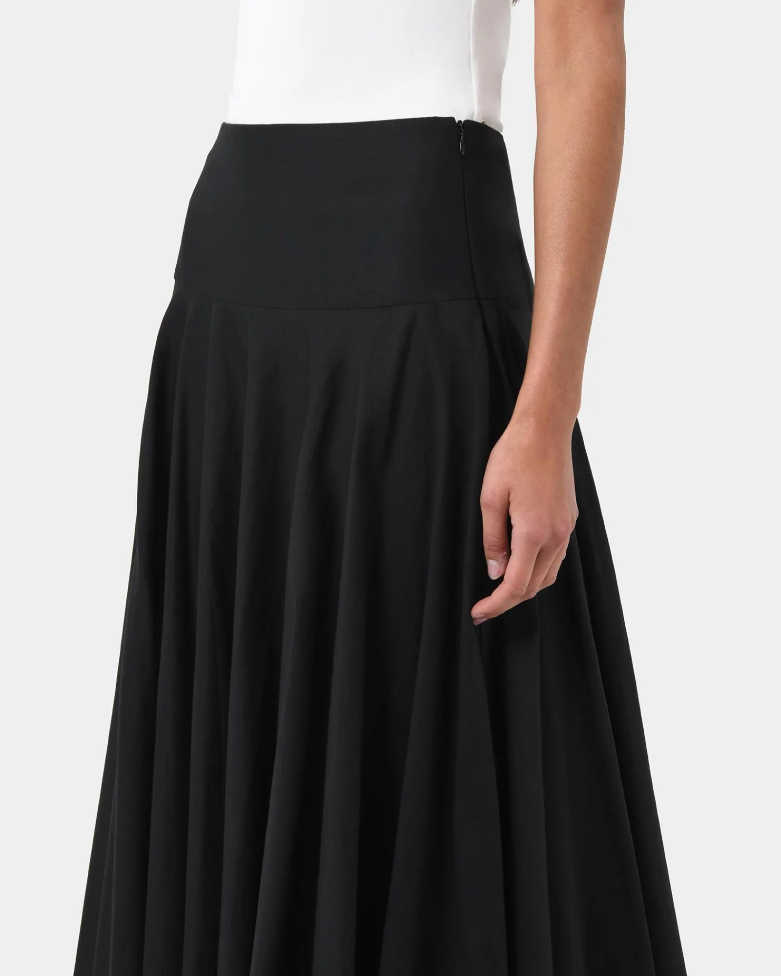 Forcast Deb Cotton Midi Full Skirt* Conscious|Midi & Maxi Skirts