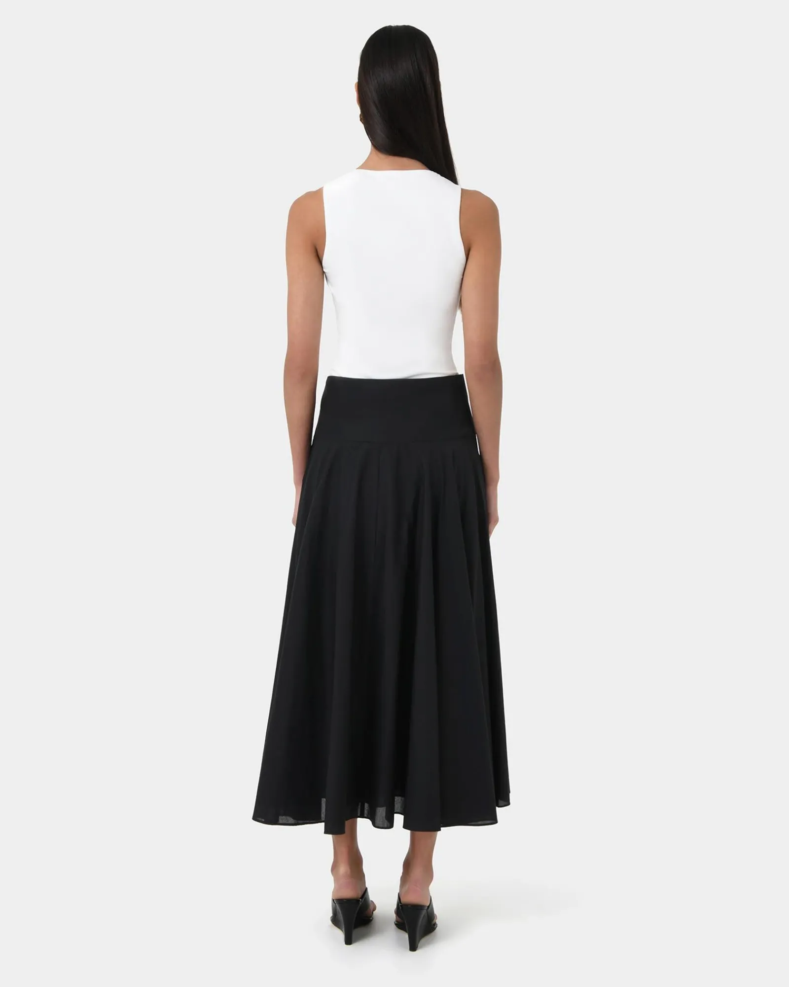 Forcast Deb Cotton Midi Full Skirt* Conscious|Midi & Maxi Skirts