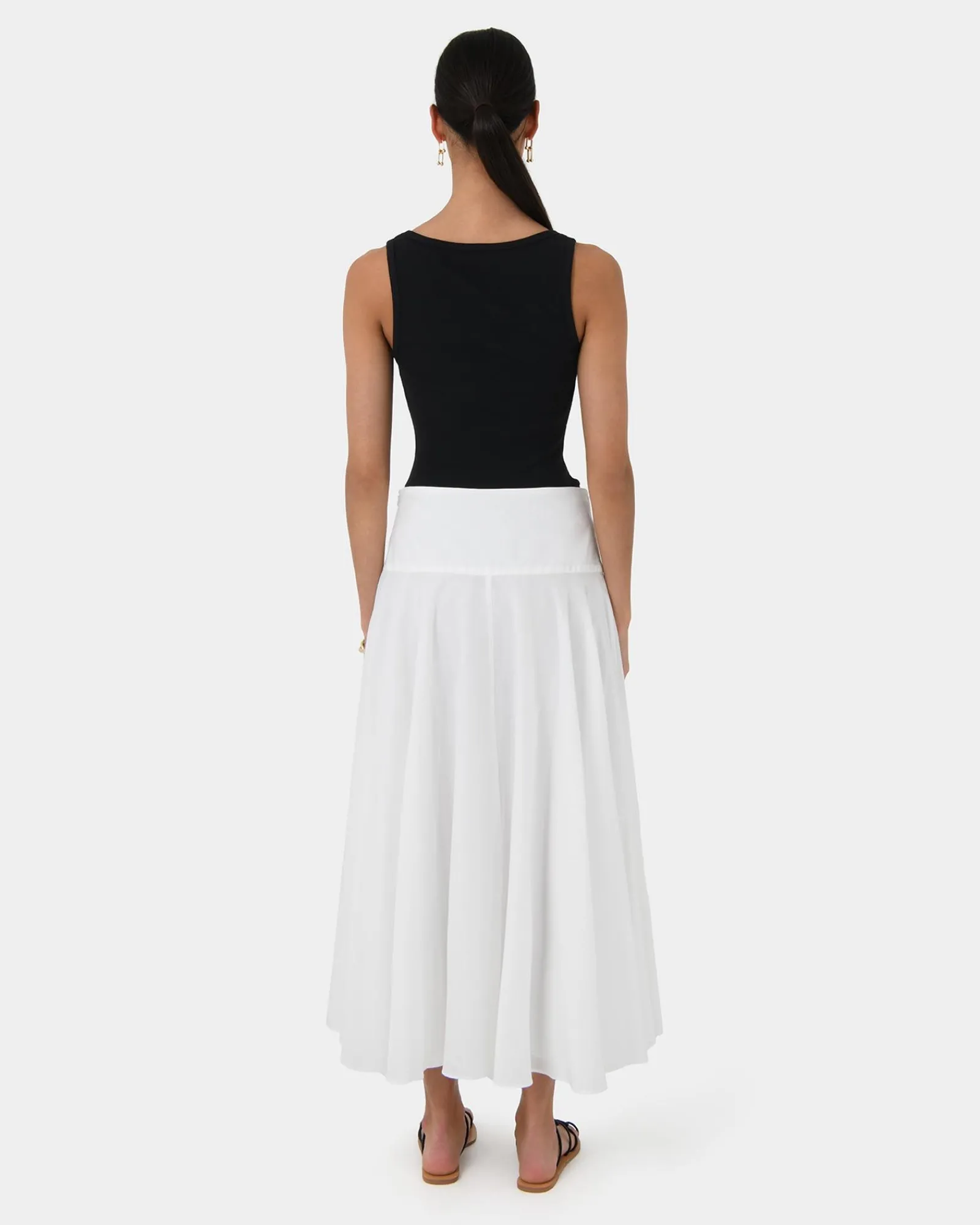 Forcast Deb Cotton Midi Full Skirt* Conscious|Midi & Maxi Skirts