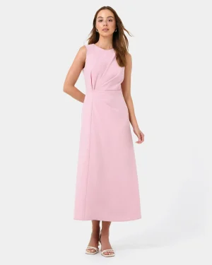 Forcast Demi Ruched Midi Dress* Midi Dresses|Midi Dresses