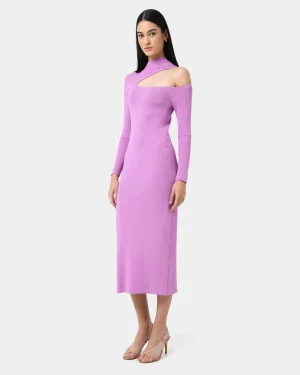 Forcast Destiny Cut Out Knit Dress* Midi Dresses|Midi Dresses