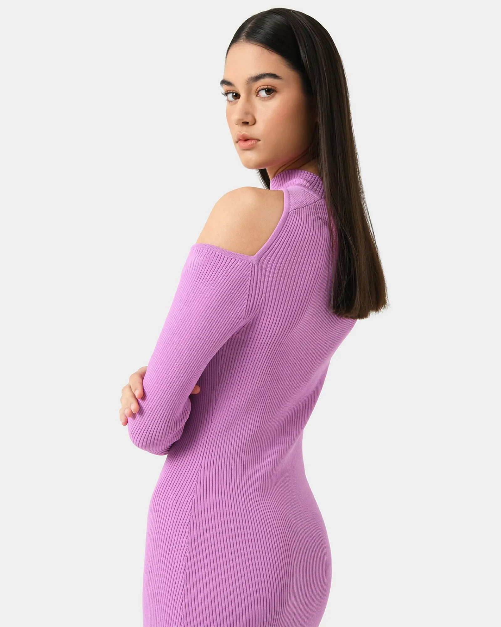 Forcast Destiny Cut Out Knit Dress* Midi Dresses|Midi Dresses