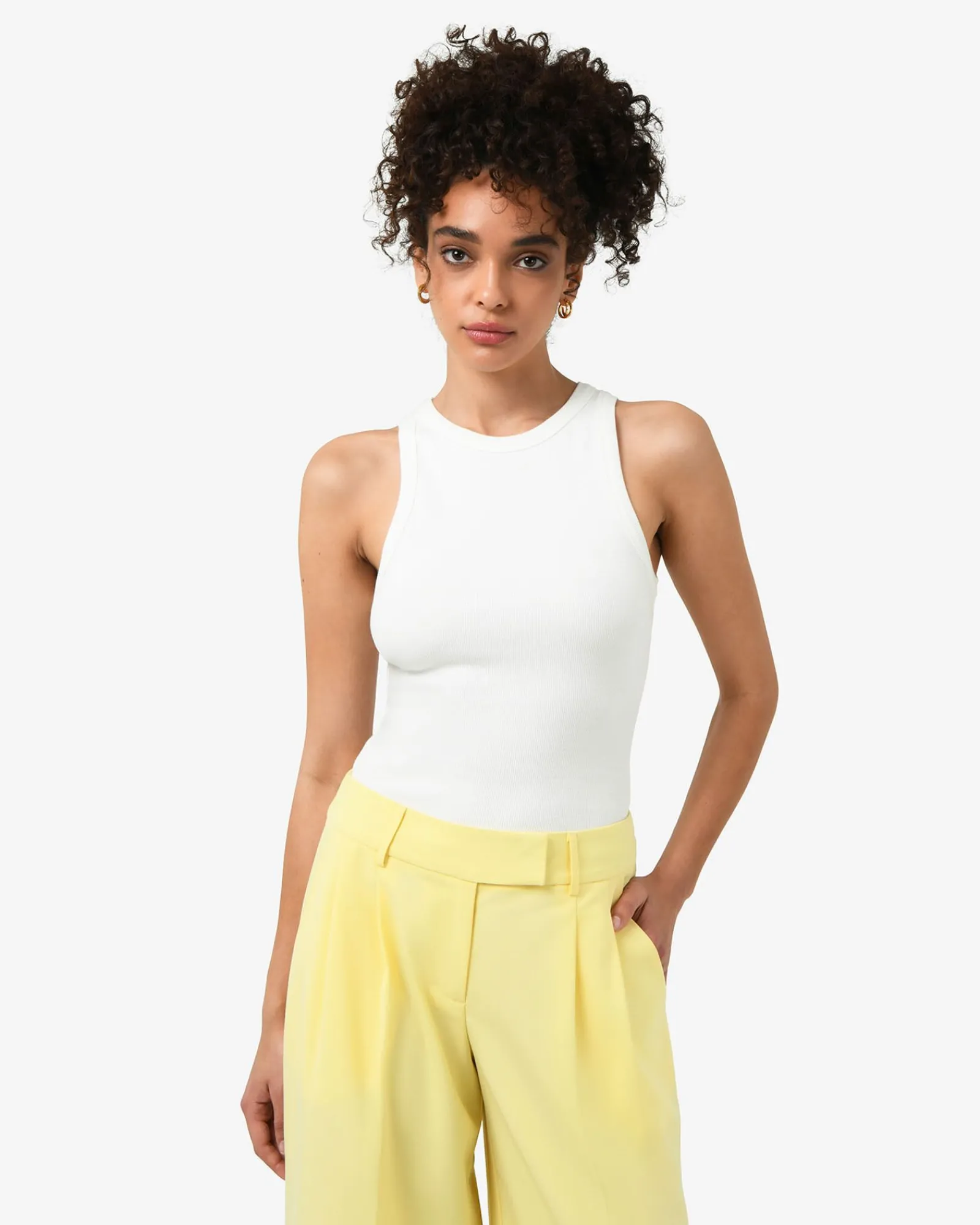 Forcast Devon Cotton Blend Singlet* T-Shirts & Tops|Work Tops