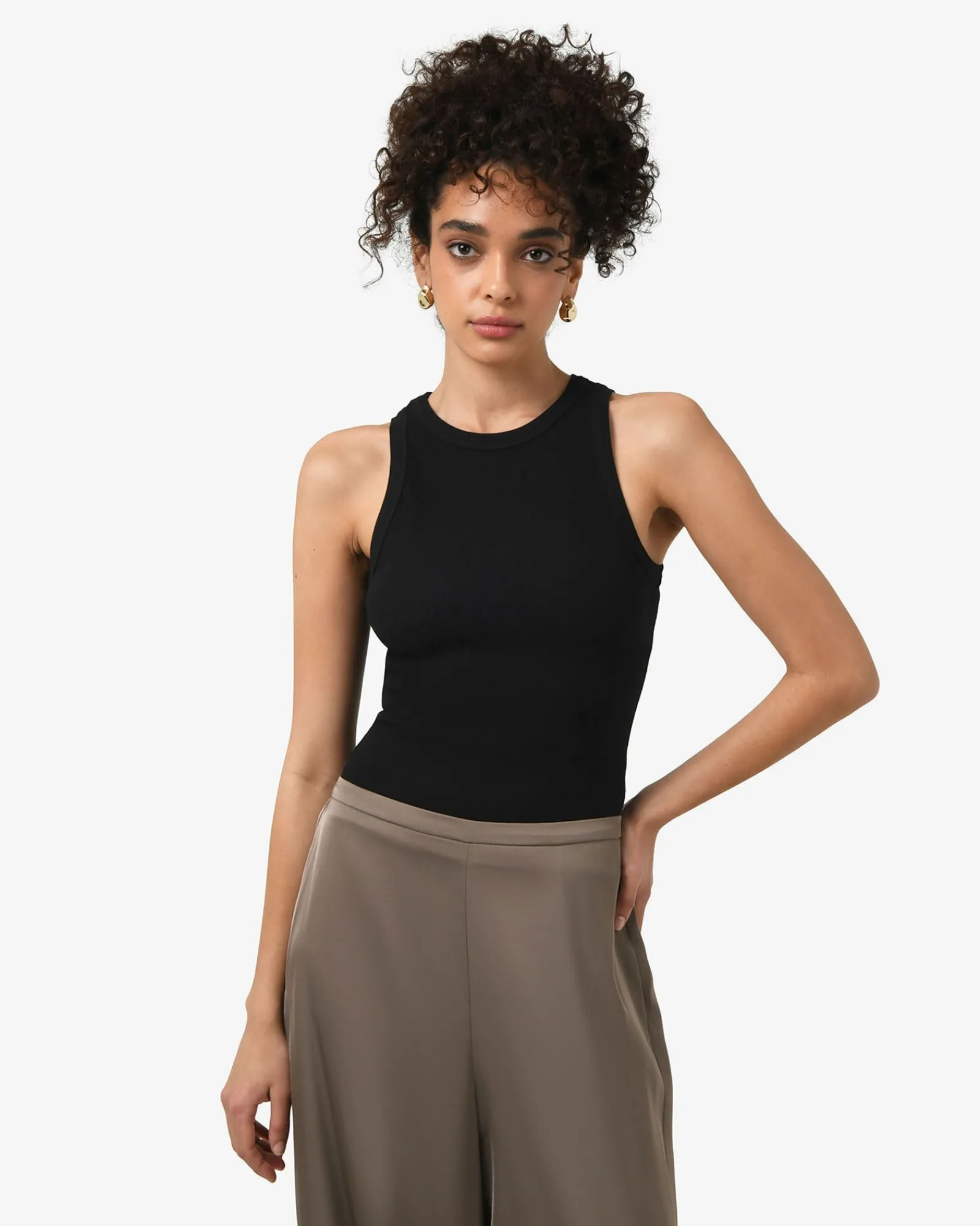 Forcast Devon Cotton Blend Singlet* T-Shirts & Tops|Work Tops