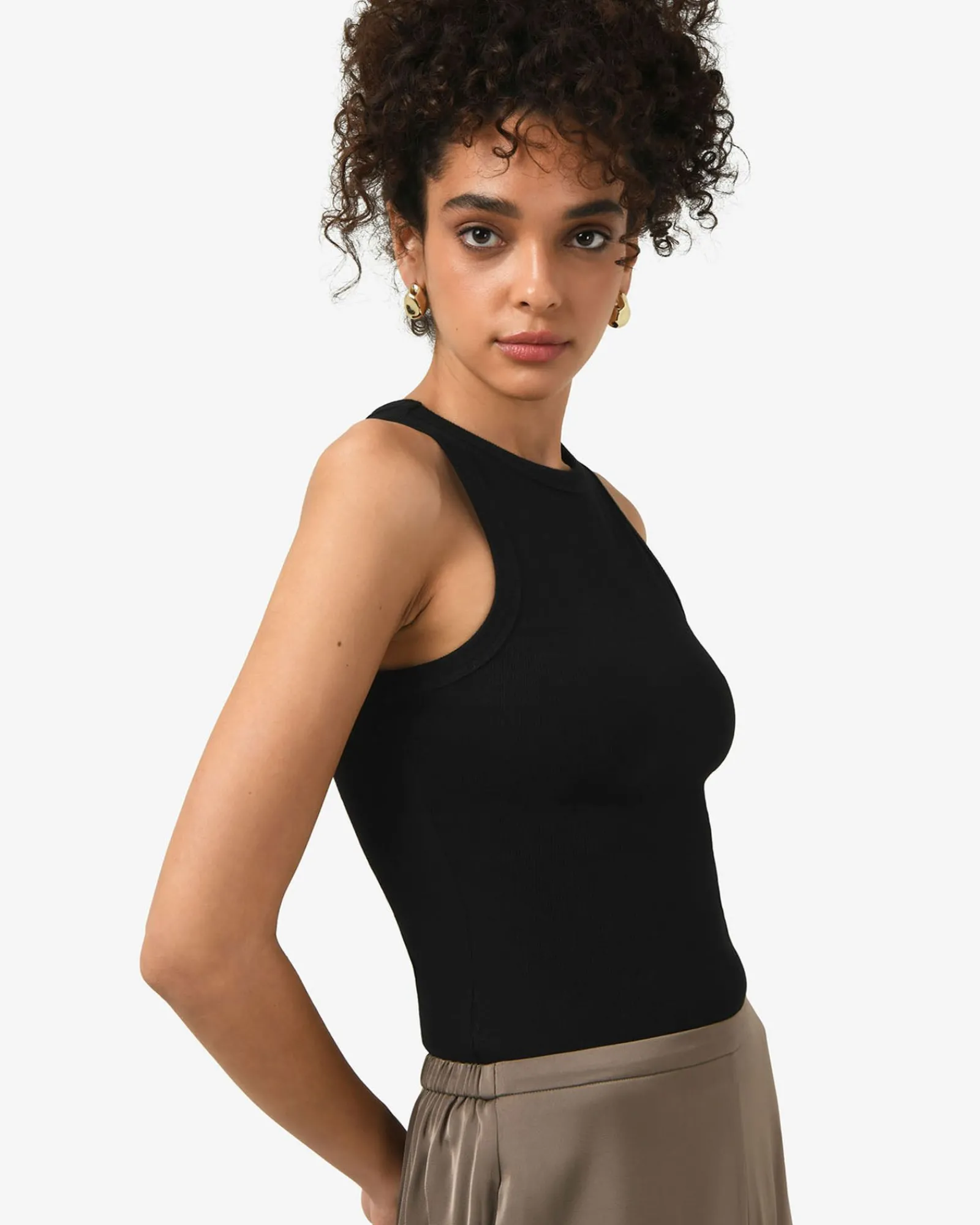 Forcast Devon Cotton Blend Singlet* T-Shirts & Tops|Work Tops