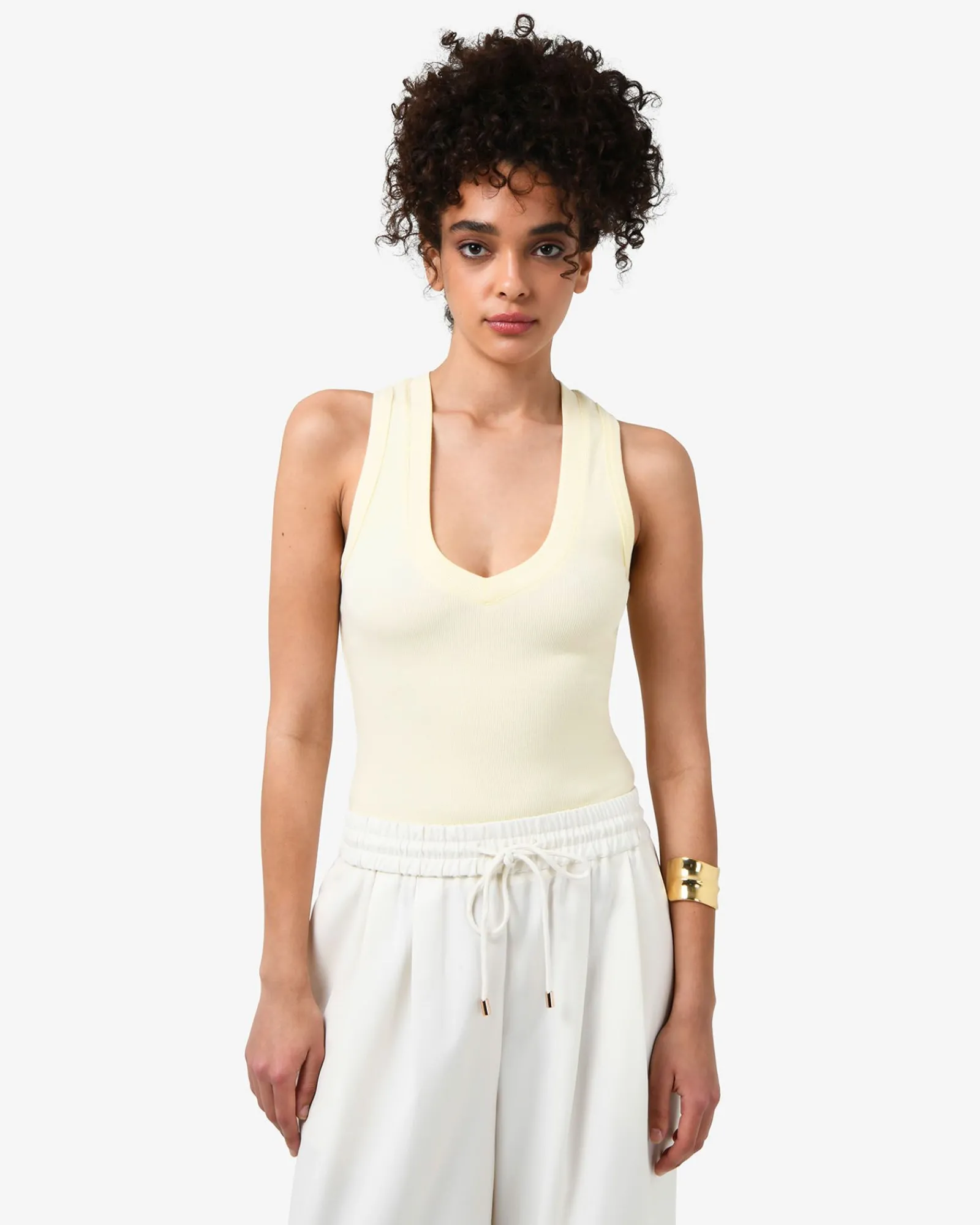 Forcast Devon V-neck Singlet* T-Shirts & Tops|Work Tops