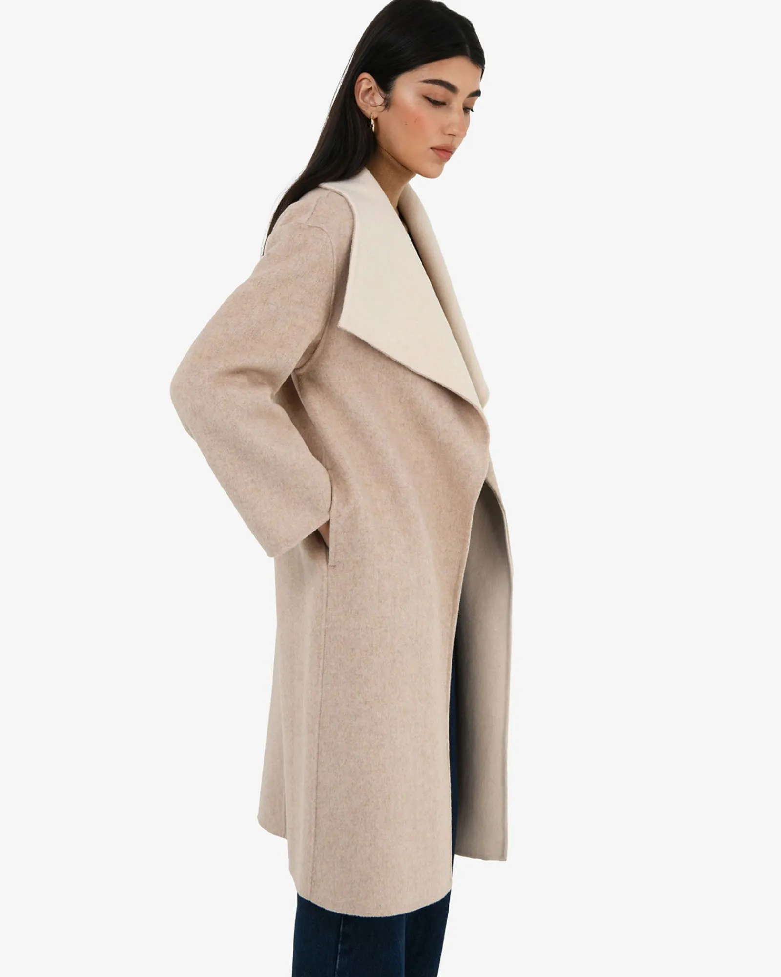 Forcast Diana Wool Blend Cocoon Coat* Coats